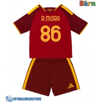Fotballdrakt Barn AS Roma Rodrigo Mora #86 Hjemmedraktsett 2026-27 Kortermet (+ Korte bukser)
